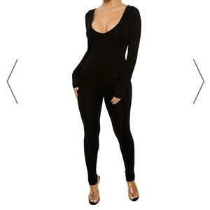 Black Full Body Jumpsuit. Great for the Fall!
